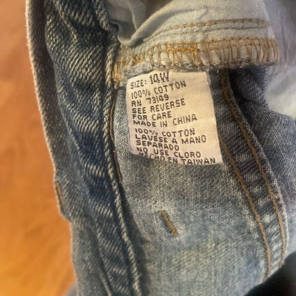 Coco Ankle length or roll up jeans, wide, leg, high waist, size 14 W - Picture 12 of 12